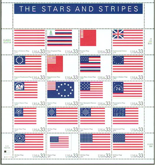 4644a - 2012 First-Class Forever Stamps - Four Flags, APU, block of 4  stamps - Mystic Stamp Company
