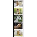 #5895b Horses, Strip of Five