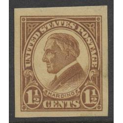 #576 Harding 1½¢ Yellow Brown, VF