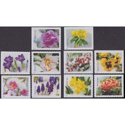 #5727-36 Snowy Beauty, Set of Ten Single Stamps