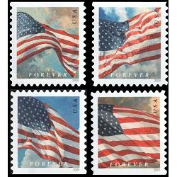 #5871-74 Four Flags (Time of Day) Set of Four Stamps