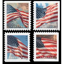#5875-5878 Four Flags (Time of Day) Set of Four Stamps