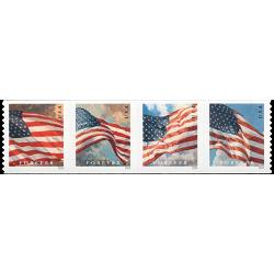 #5878a Four Flags (Time of Day), Coil Strip of Four (BCA)