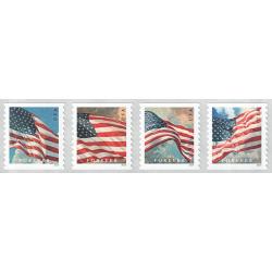 #5882a Four Flags, (Time of Day), Coil Strip of  Four APU