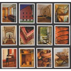 #5896a-5896l, Shaker Design, 12 Single Stamps