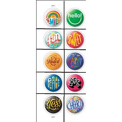 #5919-28 Pinback Buttons, Set of Ten single stamps