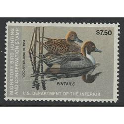 #RW50 1983 Duck Stamp, Pintails Mint NH