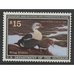 #RW58 1991 Duck Stamp, King Eiders Mint NH