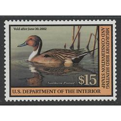 #RW68 2001 Duck Stamp, Northern Pintails Mint NH