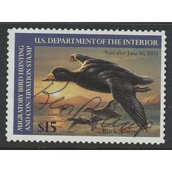 #RW69 2002 Duck Stamp, Black Scoter Signed