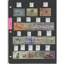 Duck Stamp Accumulation, $512.50 Catalog Value