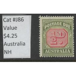 Australia #J86, NH Catalog $4.25