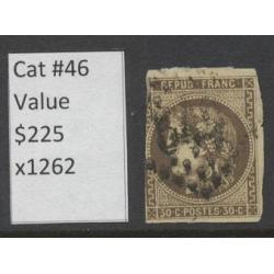 France #46 Used, Catalog Value $225.00