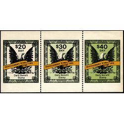 Montgomery Wards Life Insurance Daily Benefit Stamps