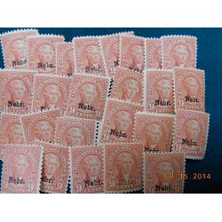 # 678 Buy One or more of these 9¢ Jefferson's, Light Rose "Nebr." Overprints