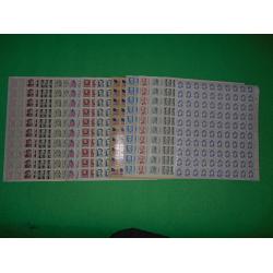 13 Regular Issue Sheets of 100, 4¢ to 78¢, Face Value $499.00