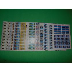 11 Airmail Sheets of 20 to 50, 11¢ to 84¢, $206.30 Face Value