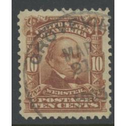 #307 10¢ Pale Red Brown, Daniel Webster
