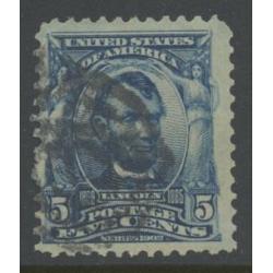 #304 5¢ Lincoln, Blue